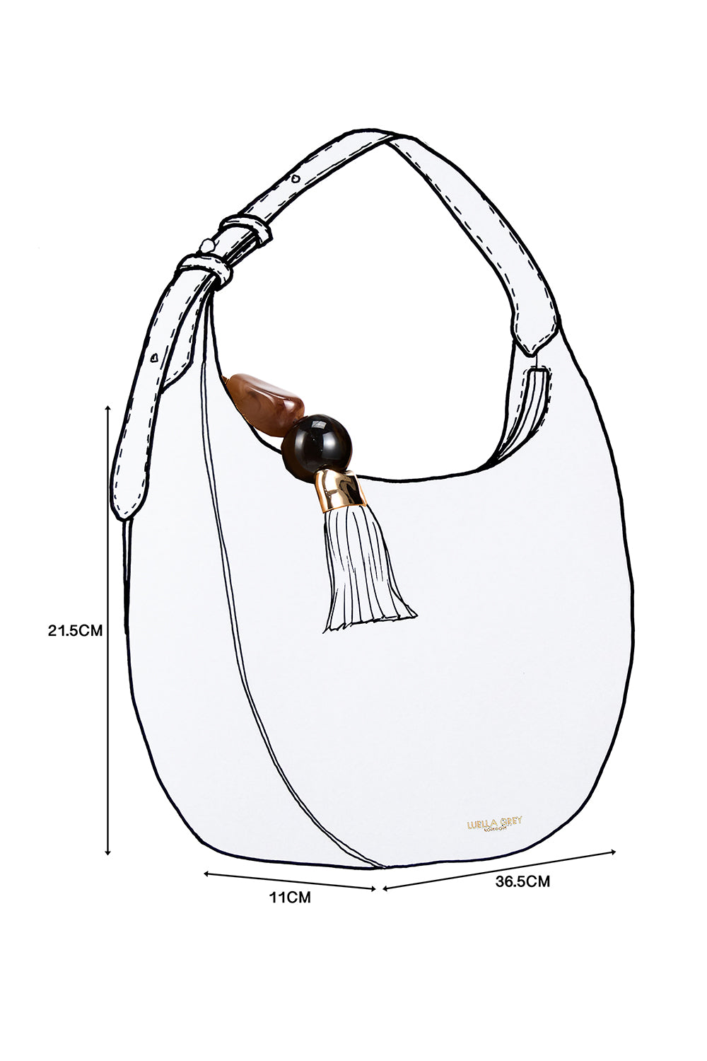 Theodora Chocolate Faux Fur Scoop Hobo
