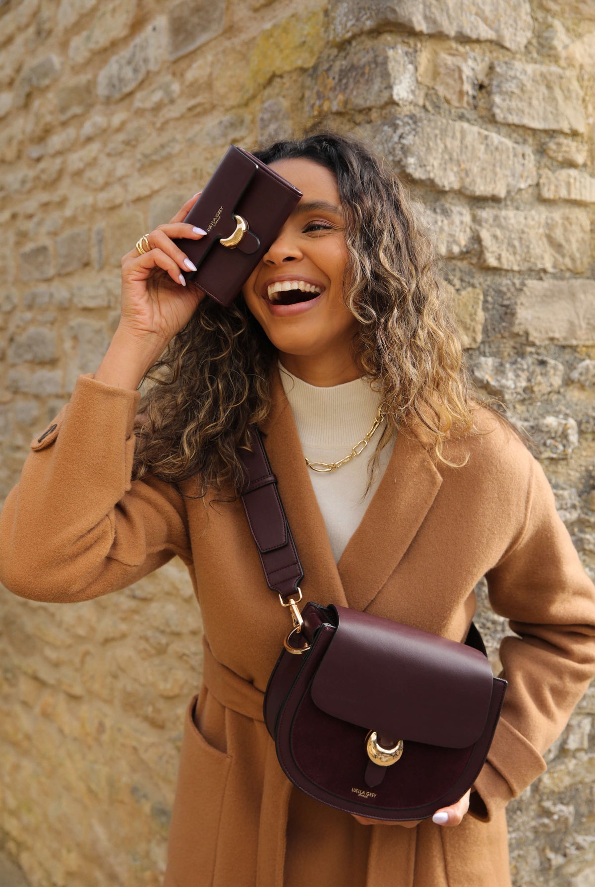 Venetia Cherry Saddle Crossbody