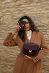 Venetia Cherry Saddle Crossbody
