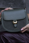 Venetia Khaki Saddle Crossbody
