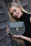 Venetia Khaki Saddle Crossbody