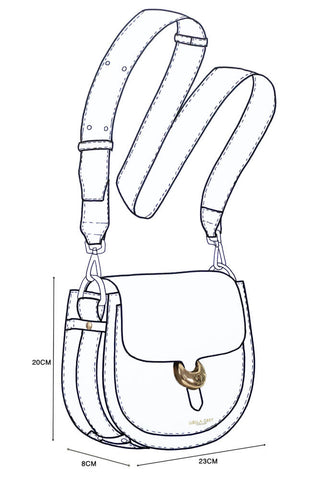 Venetia Camel Saddle Crossbody