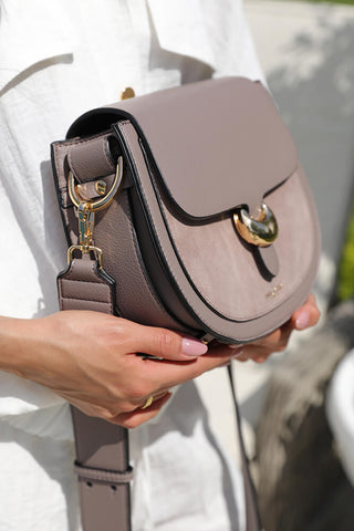 Venetia Peat Saddle Crossbody