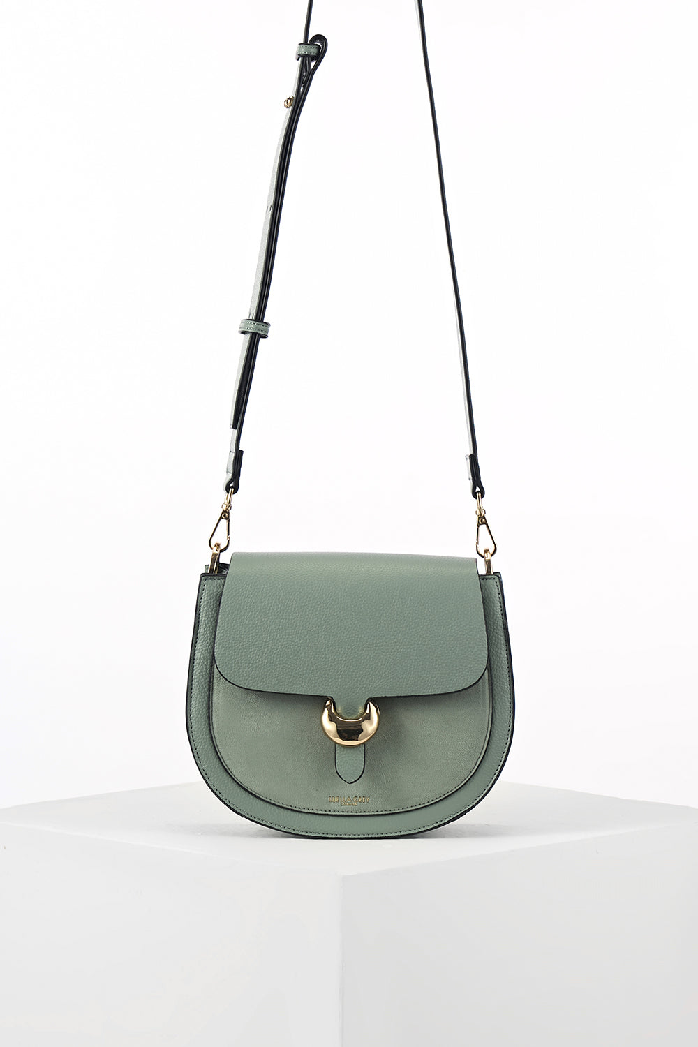 Venetia Spearmint Green Saddle Crossbody