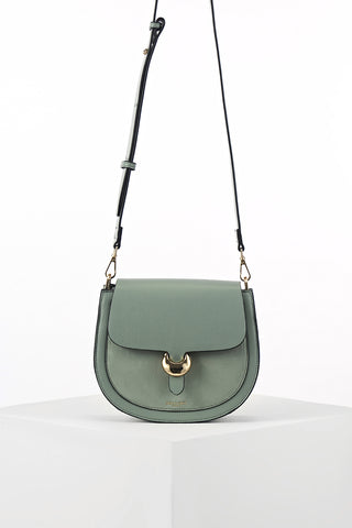 Venetia Spearmint Green Saddle Crossbody