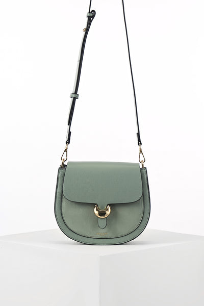 Venetia Spearmint Green Saddle Crossbody