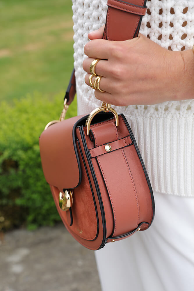 Venetia Tuscan Blush Saddle Crossbody