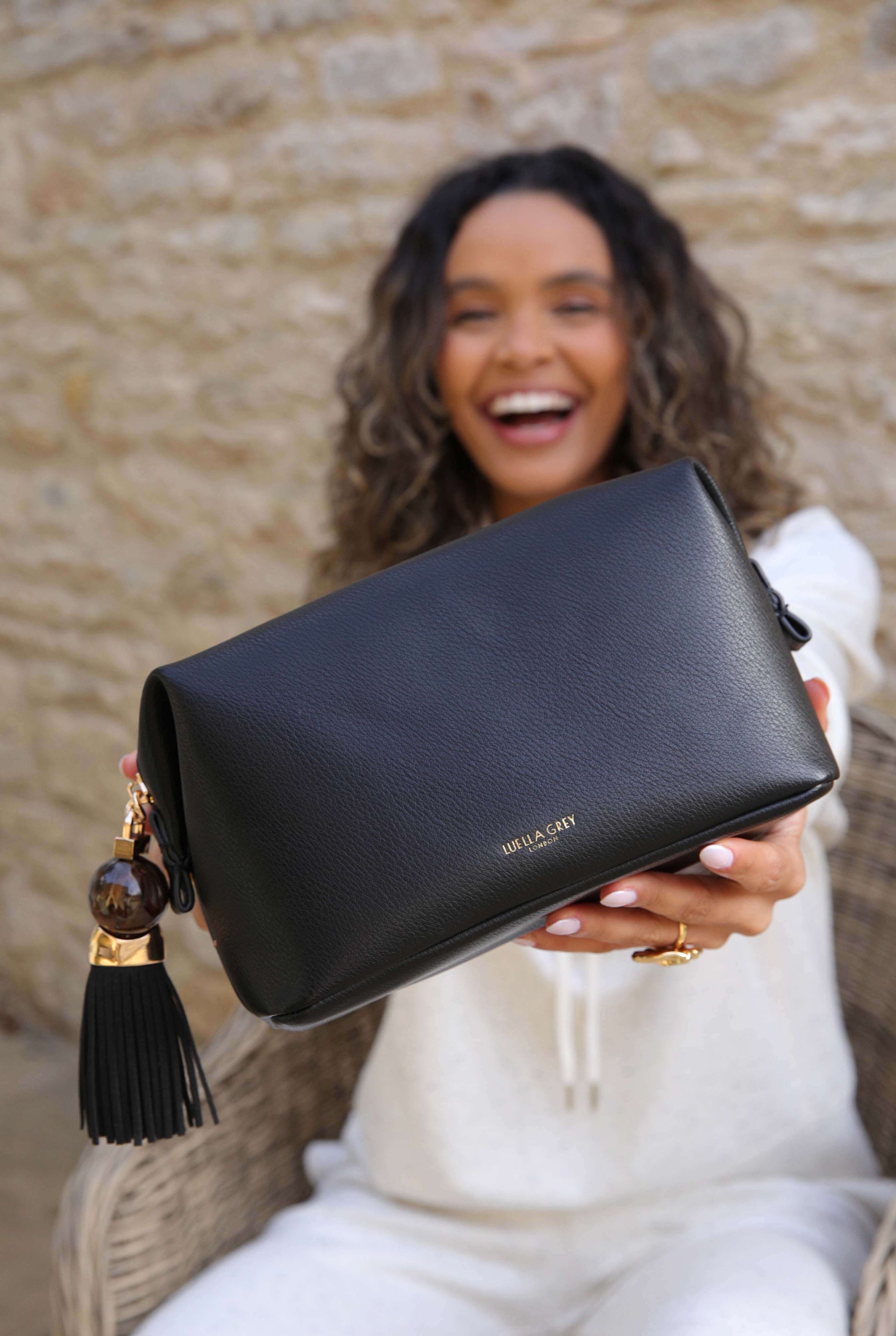 Virginia Black Toiletry Bag