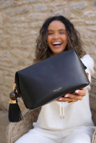 Virginia Black Toiletry Bag