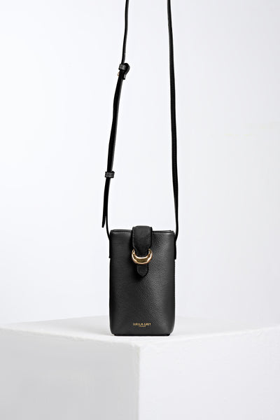 Wren Black Phone Bag