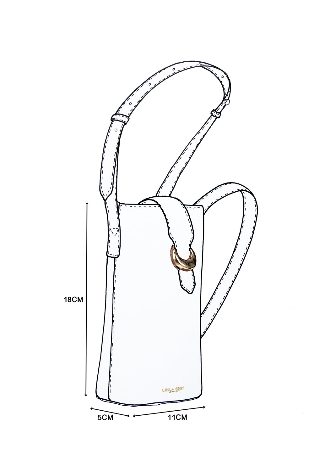Wren Black Phone Bag