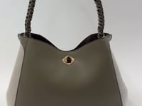 Adriana Sage Woven Handle Hobo