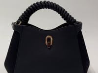 Catherine Pecan Woven Handle Crossbody