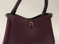 Simone Cherry Woven Handle Hobo
