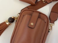 Elise Black Portrait Crossbody