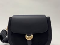 Venetia Black Saddle Crossbody