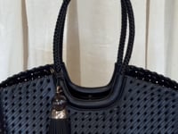 Paige White Small Whipstitch Tote