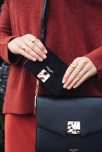 Load image into Gallery viewer, Annie Black Molten Square Small Purse
