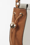 Cecily White/Camel Casual Scoop Crossbody