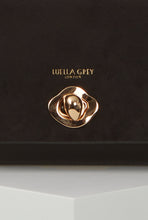 Load image into Gallery viewer, Delilah Black Turnlock Evening Bag
