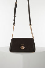 Load image into Gallery viewer, Delilah Black Turnlock Evening Bag

