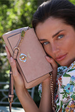 Load image into Gallery viewer, Delilah Blush Turnlock Evening Bag
