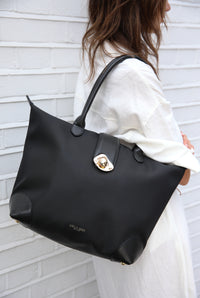 Lara Black Tote & Lilliana Laptop Case