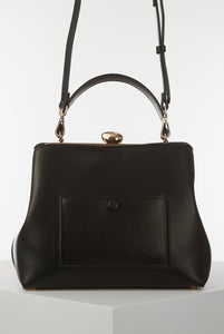Louisa Black Frame Handbag