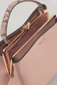 Louisa Blush Pink Frame Handbag
