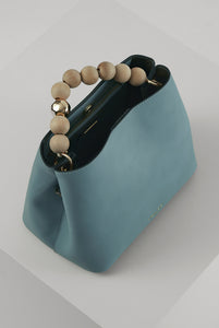 Madeleine Bermuda Blue Molten Bead Crossbody