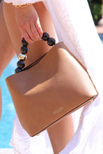 Load image into Gallery viewer, Madeleine Camel Molten Bead Crossbody
