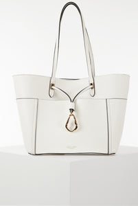 Millie White Molten Drop Shopper