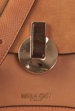 Load image into Gallery viewer, Orla Camel Top Handle Molten Resin Clasp Bag
