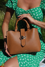 Load image into Gallery viewer, Rosie Camel Gemstone Keeper Handbag
