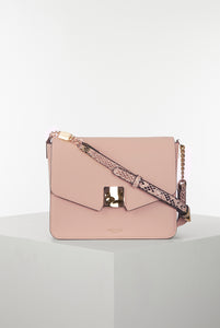Vivienne Blush Molten Square Clasp Crossbody